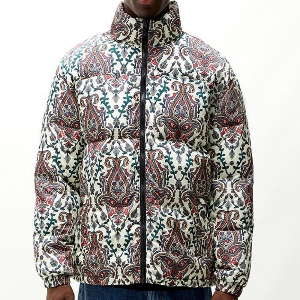 PacSun Retro Multicolor Paisley Men/Unisex Jacket Size L